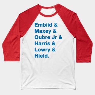 Sixers '23-'24 playoff squad Baseball T-Shirt